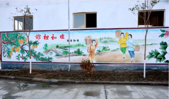 鲁甸乡镇文化墙 乡风文明焕发新活力